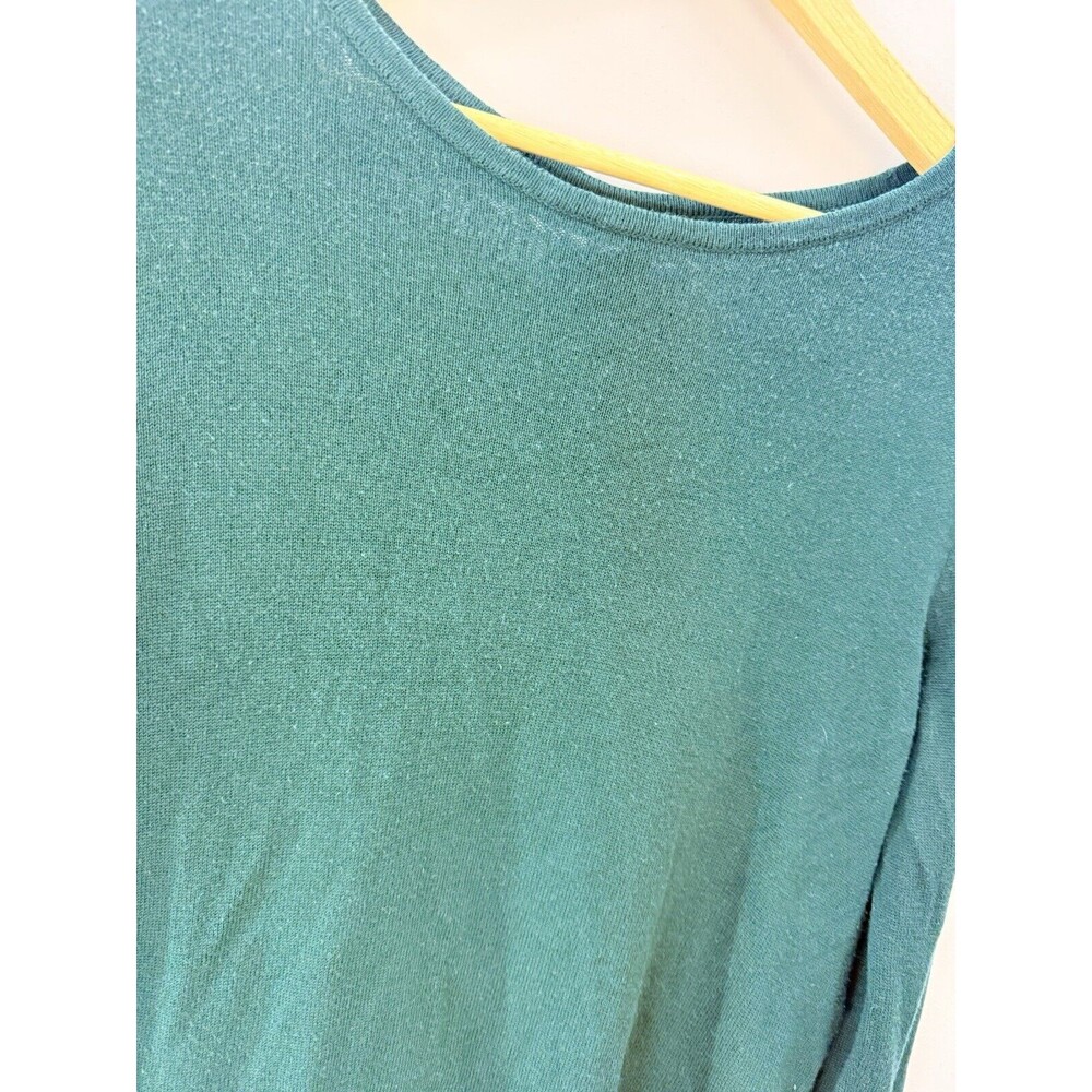 Apt 9 Shirt Women M Black Top Blouse Long Sleeve Ladies - Picture 3 of 11